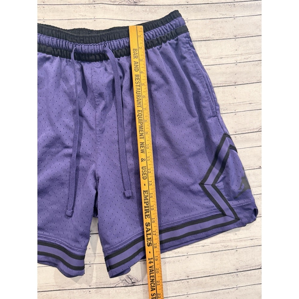 Nike Air Jordan Mens Diamond Basketball Short 2XL Purple Black Casual Lounge Gym - Picture 4 of 16
